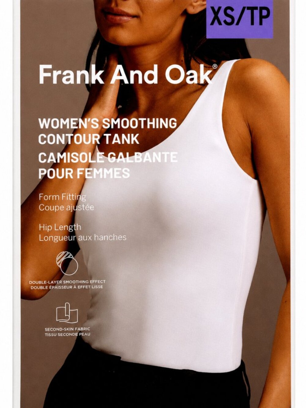 Frank And Oak Women’s Smoothing Contour Tank 2-Pack XS Black White NWT